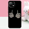 Skeleton Middle Finger Case For Xiaomi 15T 13T 14T 17 Pro Max 15 14 Ultra POCO X7 Pro X5 X6 F5 F6 F7 F8 Ultra Funda