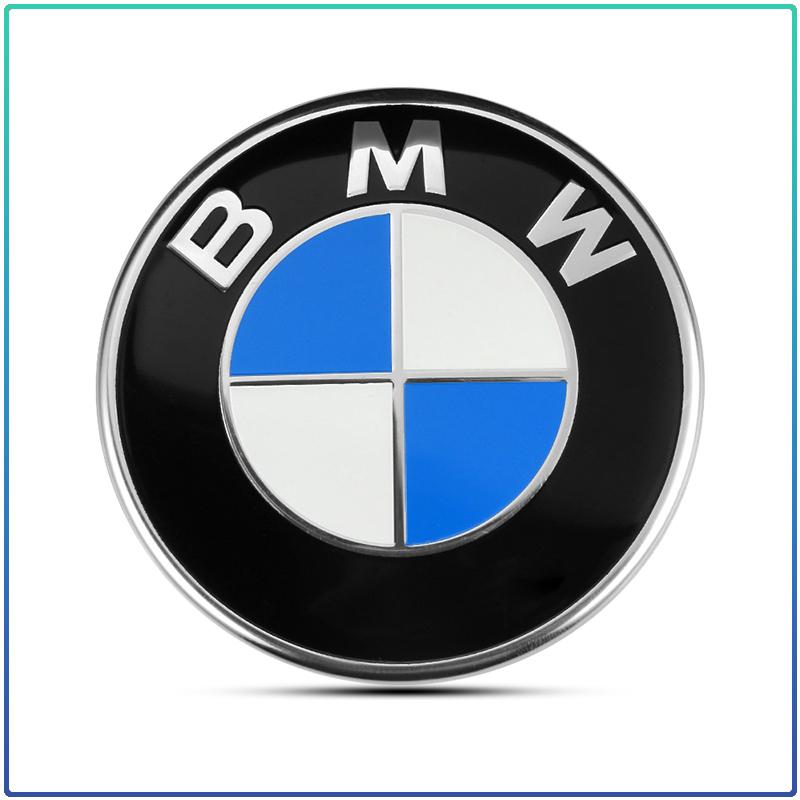 1Pcs Car Emblem Badge Front Rear Trunk Logo Steering Wheel Wheel Hub Cap Sticker For BMW X1 X2 X3 X4 X5 1 2 3 4 5 6 Series F10 F30