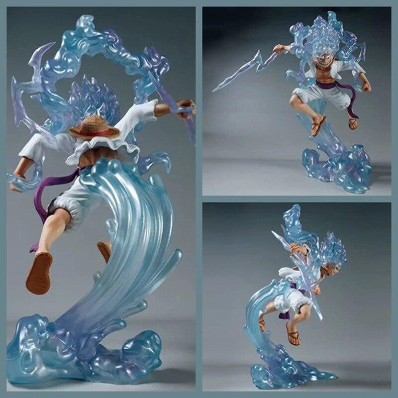 Luffy Figure Luffy Nika Jumping Fifth Gear Sun God Fruit Awakening  Model Decoration Ornaments Toy Kids Gifts