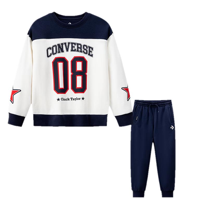 Converse Boys Cotton Long-Sleeve Tee & Pants Set XL