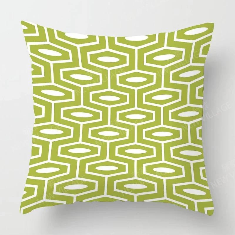 Nordic Fall Home Decor Autumn Throw Pillow Case Sofa Cushion Cover Modern   Geometry