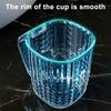 Mouthwash Cup Drop-Resistant Easy to Clean Transparent Bathroom Rinse Cup with Handle Bathroom Accessory