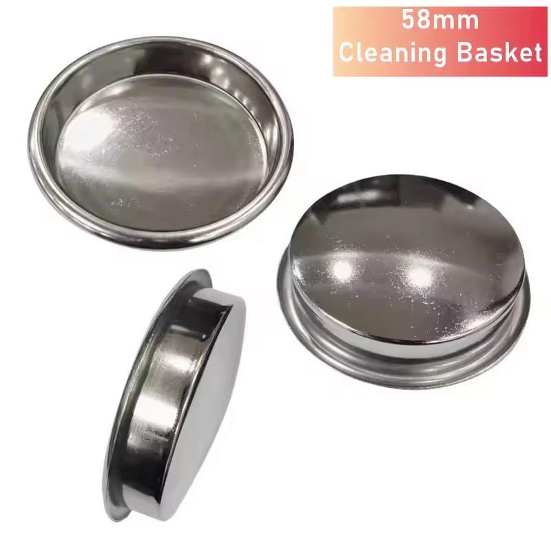 

58mm 2Ear Stainless Steel Single/Double Mouth Portafilter Bottomless with Coffee Brush for Expobar/LeLit/WEGA E61 Coffee Machine For 58mm E61 Head