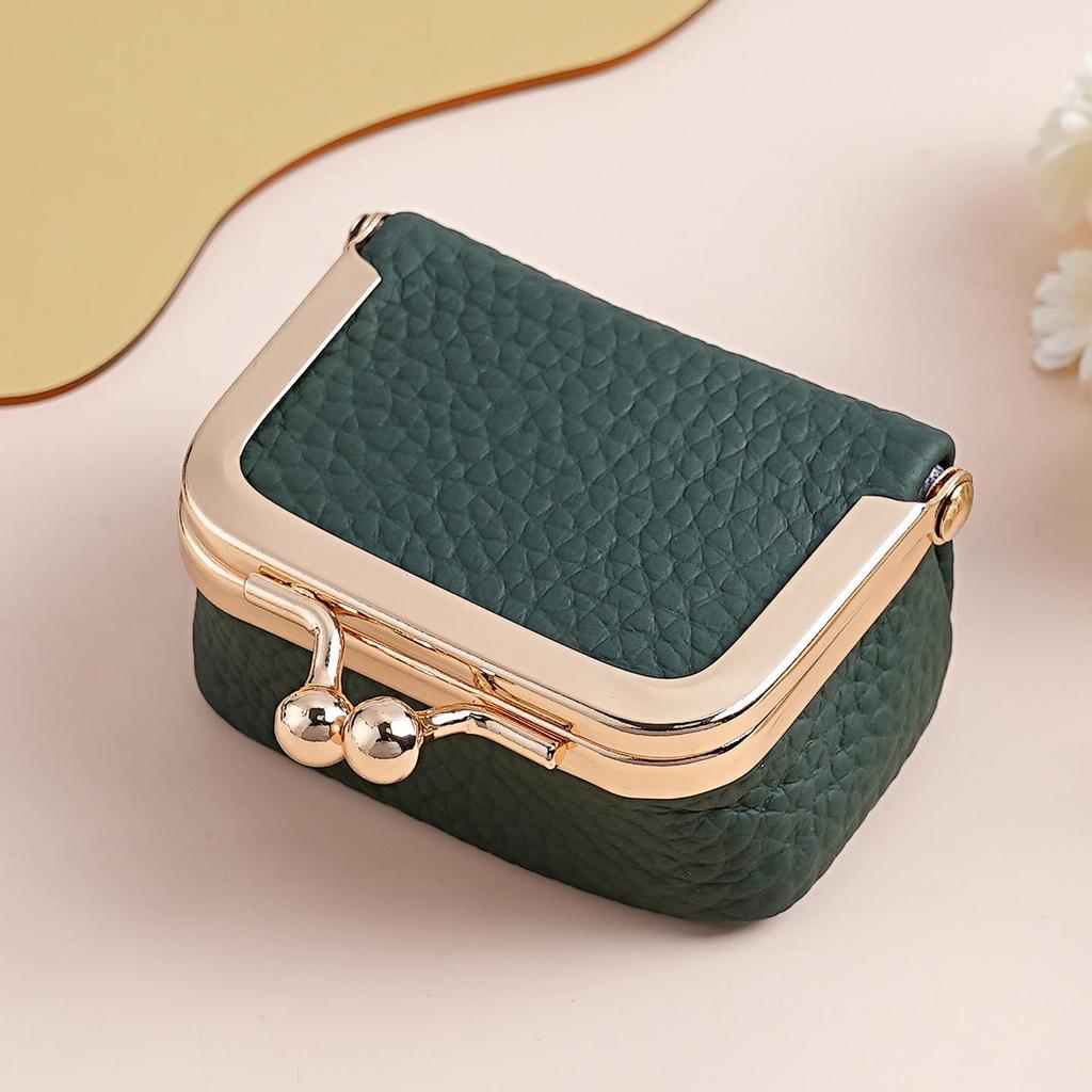 Scatola Accessori Mini Collana  Orecchini da Donna  Anello d'Oro  Borsa per Gioielli in Oro  Cuffie  Monete  Portamonete