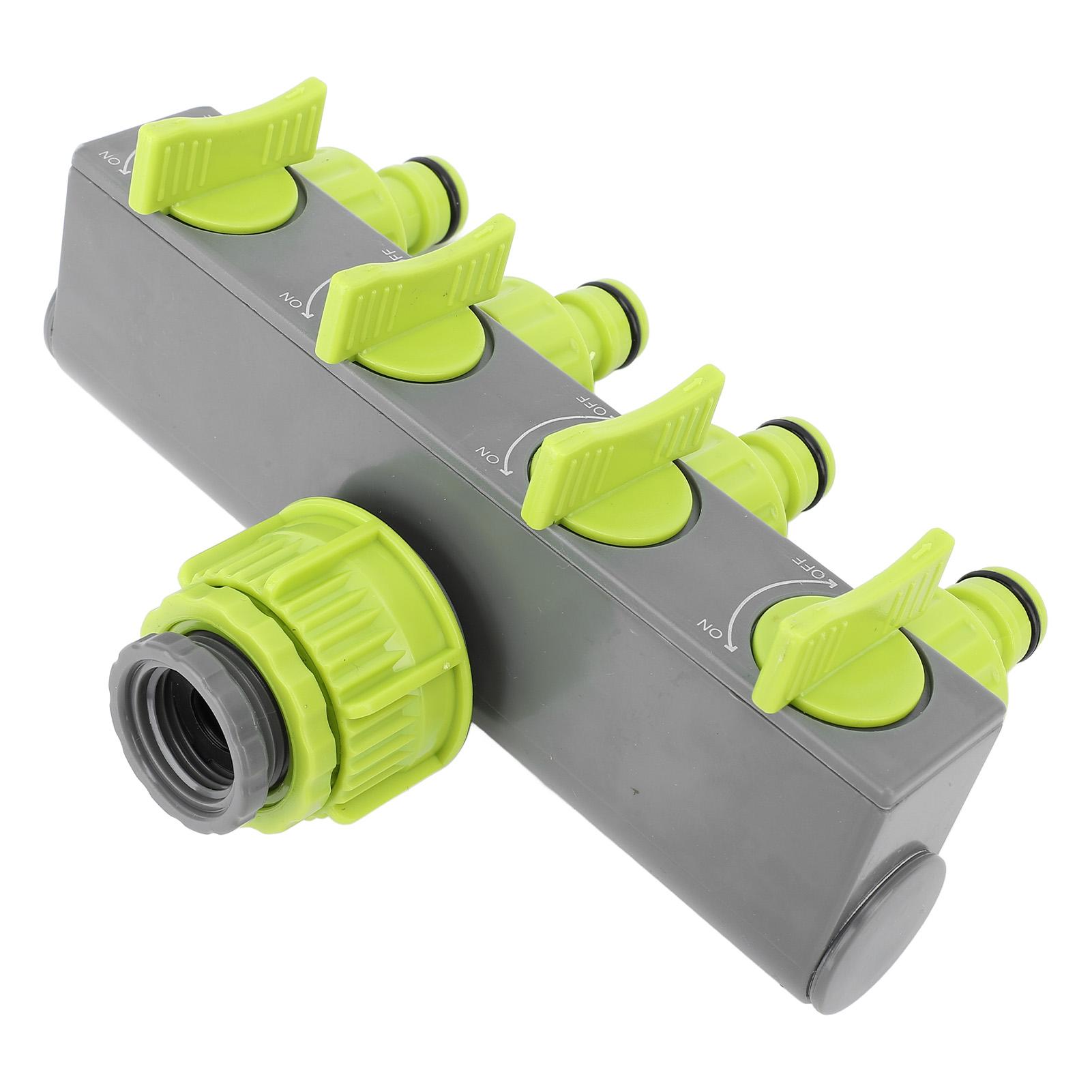 Hose Connector Splitter 1 in 4 Out ABS Garden Hose Pipe Splitter for Yard and