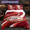 PSV Eindhoven FC Themed Bedding 3Pcs Duvet Cover Set Decorative Bed Linen For Teen Room Home Decoration