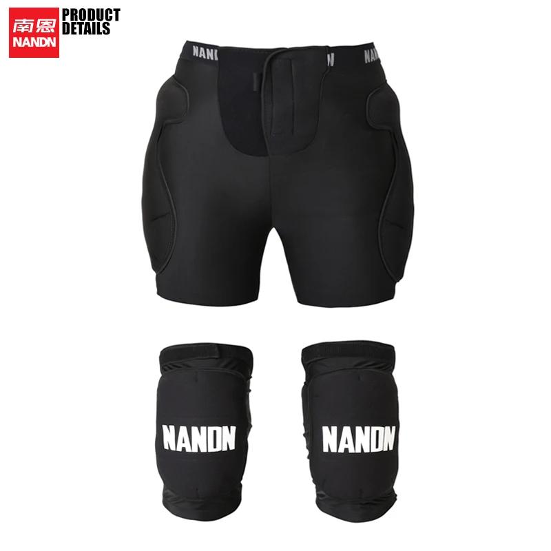 NANDN Skiing Knee  Hip Protection Set Fall Protective Gear, Snowboarding  Gear, Men S And Women S Anti S-M чёрный