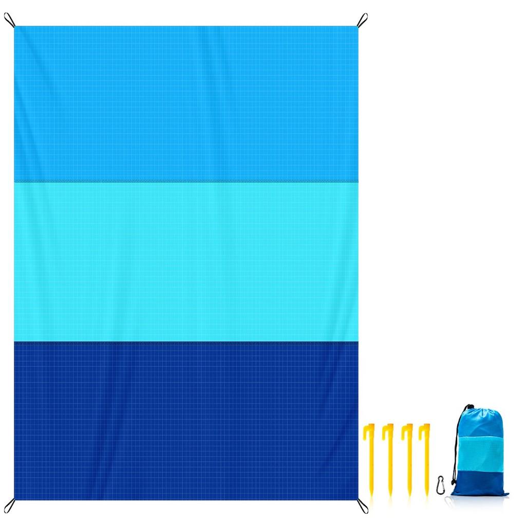 Outdoor Beach Blanket 4-7 Person Extra Large Lightweight Sandproof Beach Mat Large Picnic Mat Suitable for Beach Travel Camping Hiking