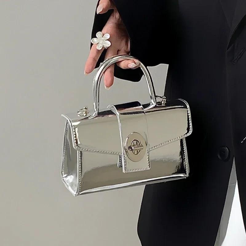 

Simple Fashion Chain Ladies Sweet Legal Feminine Shoulder Bags Popular Solid Color PU Messenger Bag