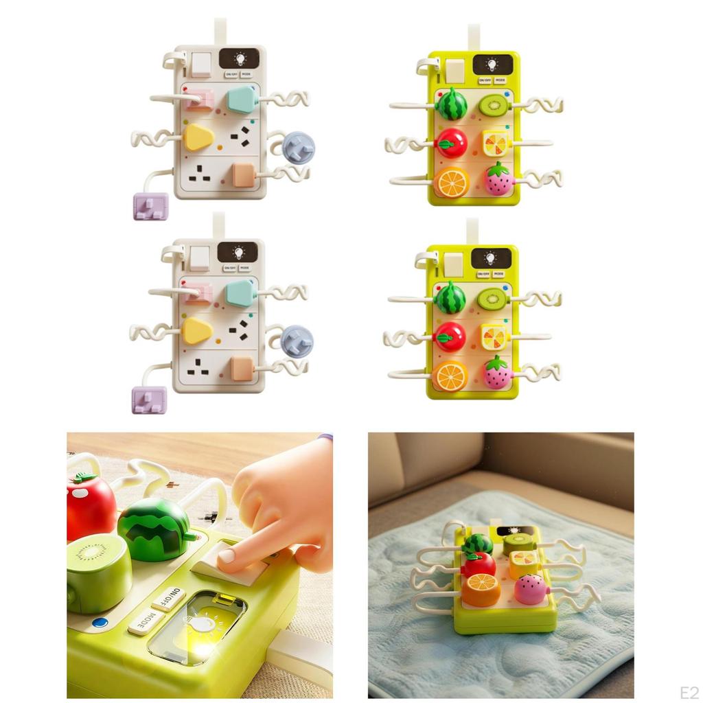 Busy Board 16.5x16.5x3.2cm Shape Sorting Insert Game Hand Eye Coordination Lightweight with Sound