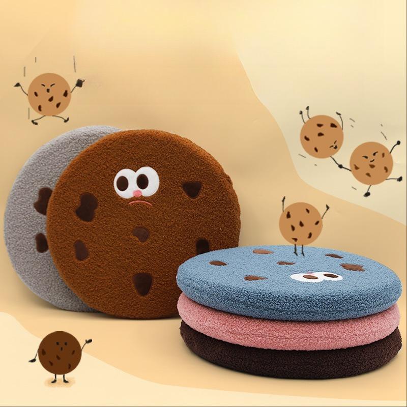 Memory Foam Cartoon Cookie Shaped Seat Cushion Slow Rebound Anti-Slip Thickened Chair Pad for Home Comfort Wholesale