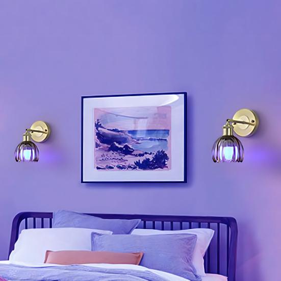 Lampada da Parete Wireless con Telecomando 3 Temperature di Colore 12 RGB a Batteria Ricaricabile Luce LED Retrò