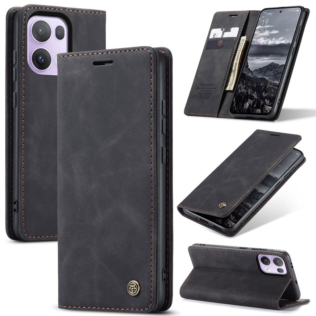 For Oppo Reno13 Pro 5G Wallet Case CASEME 013 Series PU Leather Phone Cover Stand