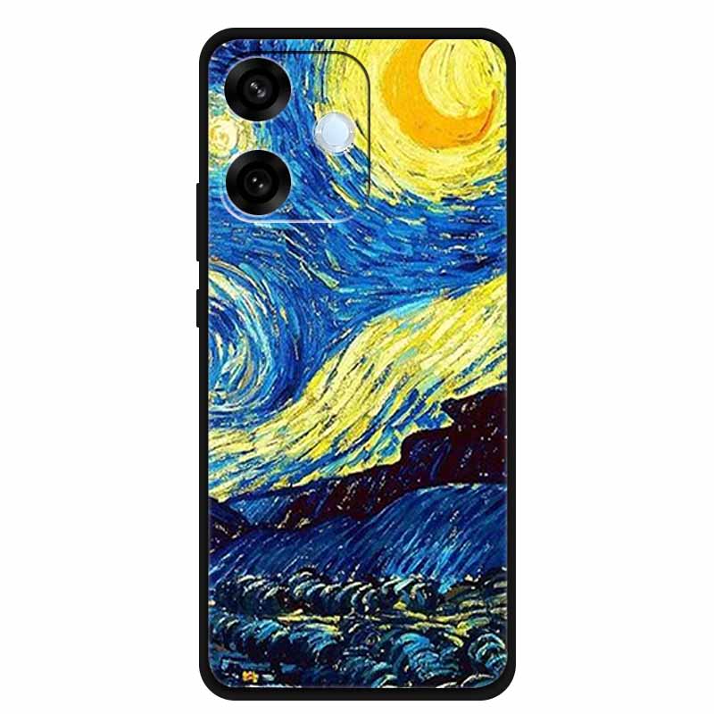 For Oppo A5 Pro 4G 5G Case 6.67" Soft TPU Silicone Funda Cut Cat Flower Painted Back Cover for Oppo A5 Pro 5G Global Shell Coque