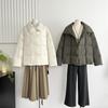 Winter Warm Standup Neck Jacket Women Loose Short Small Design Thickened Cotton Fashion Clothes