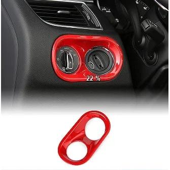 For Porsche MACAN 2014-2020 Headlamp Lamp Switch Decorative Sticker ABS Interior Modification Automotive Accessory