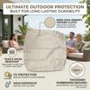 Replacement Patio Cushion Covers, 10 Size Options – Water Resistant Patio Chair Seat Covers, Universal Patio Cushion Slipcovers