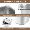 12 Set 1/6 Size Stainless Steel Hotel Pans With Lids 4" Deep Steam Table Pan Food Pan Lid With Handled Catering Food Storage Met