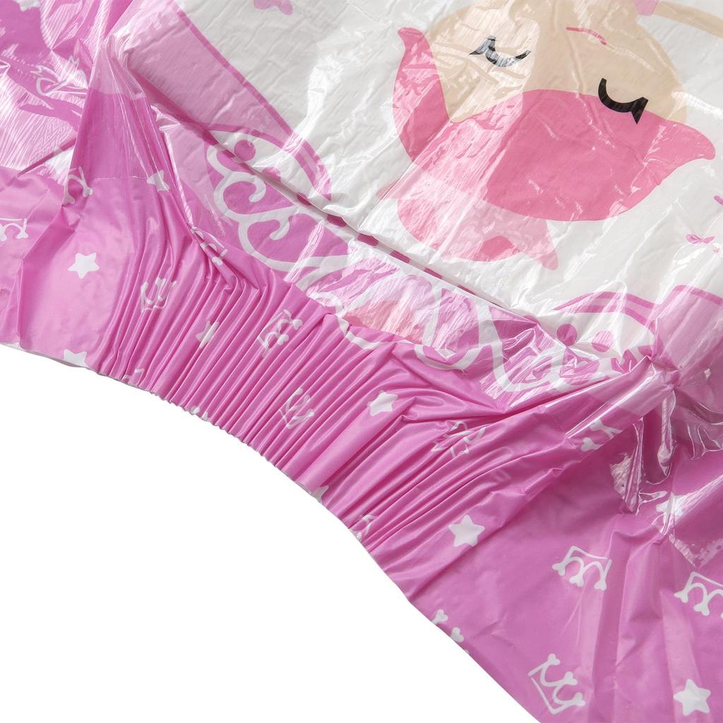 CutiePlusU Adult Diaper Set (10-Count) with Labels, Maximum Nighttime Absorbency - Princess (M, Size 71-96cm)