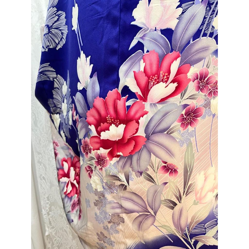Used Momonga Coat Furisode Remake B Item Shawl Souvenir Kimono Haori Free Size Kimono Kimono Remake 641