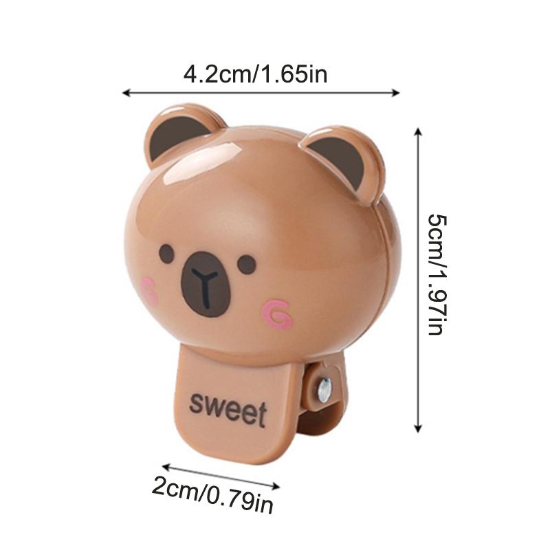 1/2/4Pcs Animals Toothbrush Head Cover Clips Capibara Portable Electric Toothbrush Dustproof Head Protector Cap Household Travel