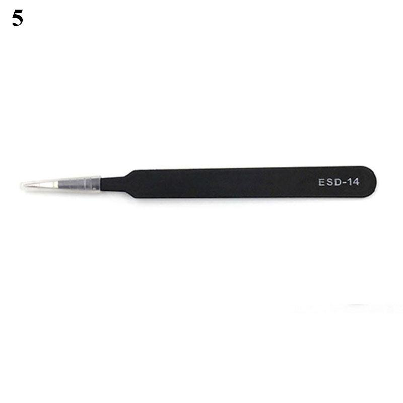 Stainless Steel Eyelash Tweezers Multi-style Black Curved Straight Eyelash Tweezers Beauty Lashes Extensions Picking Tool