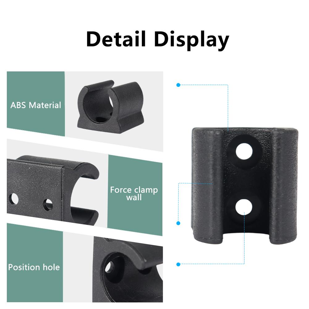 2set RV Awning Crank Handle Bracket Hook Sunshade Pole Holder Clip Storage Mount ABS Lightweight Durable Camper Caravan Trailer