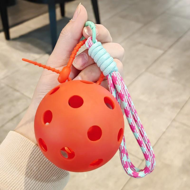 Fun Pick Ball Key Chain Mini Pendant Cultural Creative Souvenirs Sports Small Gift Students