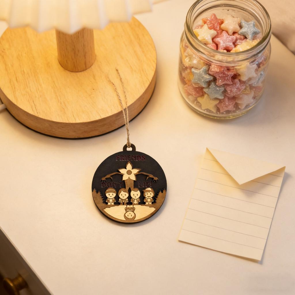 2D Wooden Hanging Ornaments, Perfect As Gifts For Friends And Family.