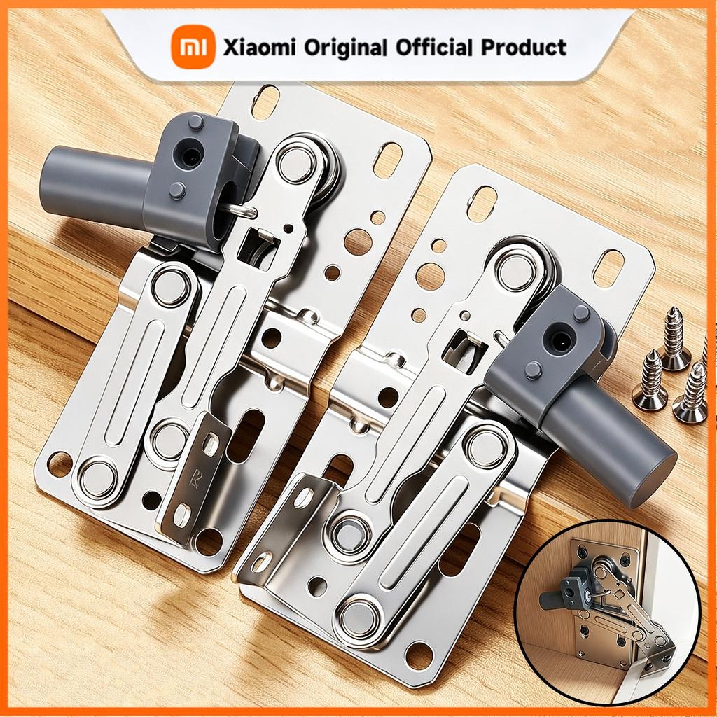 Xiaomi Self-Closing 45 Degree Pivot Hinges, Soft Silent Tip Out Tray & Cabinet Hinges, Heavy-Duty Self-Closing for Kitchen/Bathroom