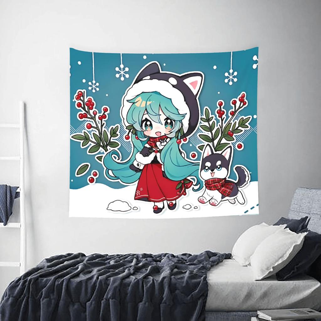 Cutecore Hatsune Miku Tapestry Room decoration Home Decoration Tapestry Decor Accessories Cute Room Decor