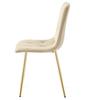 Libra Chair - Light Beige Velvet / Gold Legs X 3