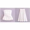 2025 Spring European & American Women's Strapless Top & Skirt Set