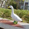 18cm Large White Goose Garden Decor Unique Outdoor Garden Landscape Animal Statue for Housewarming Gift Creative Ornaments