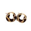 French Drip Glaze Personalized Circle Earrings - Light Luxury, Versatile & Fashionable Design, High-End, Hot Selling Accessories