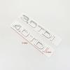 G7 Chrome Silver ABS Numbers Letters Q2 Q3 Q4 Q5 Q6 Q7 Q8 TDI TFSI 2.0T Emblem For QQ6 Q series Car Fender Trunk Rear Logo Sticker
