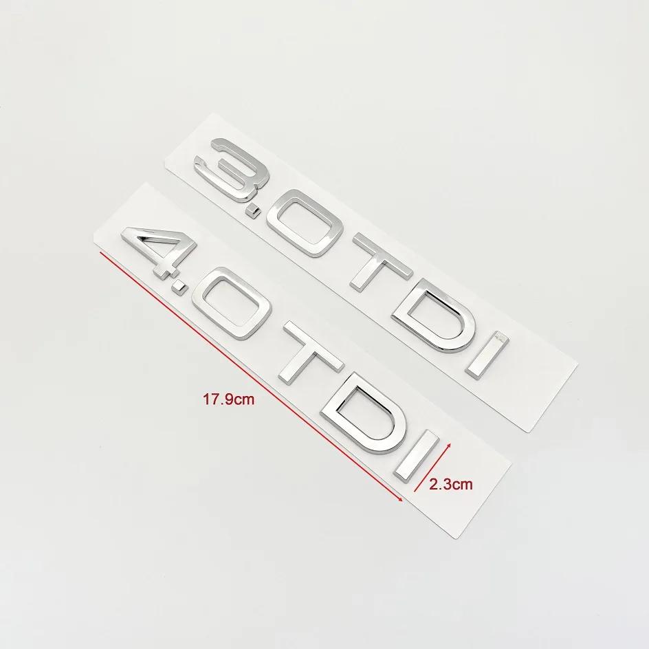 G7 Chrome Silver ABS Numbers Letters Q2 Q3 Q4 Q5 Q6 Q7 Q8 TDI TFSI 2.0T Emblem For QQ6 Q series Car Fender Trunk Rear Logo Sticker