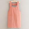 Cross-Back Cotton Crepe Apron for Milk Tea Shop Employees