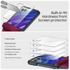 for Motorola Razr Ultra 2024 Case/Razr 50 Ultra Case,Built-in Screen Protector & Hinge Protection & Ultra Thin PU Leather Matte PC Phone Case-Rose Red