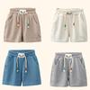 Nya sommarpojkar shorts godisfärg badshorts för barn avslappnade elastisk midja barn korta byxor sportkläder ytterkläder
