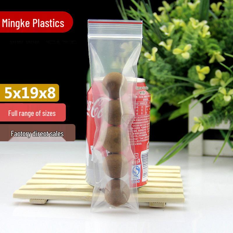 

Самозаклеивающиеся прозрачные пакеты Weno 5x19x8, 100 маленьких пластиковых пакетов для еды 5*19*8 cm