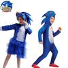 Costume de Cosplay Sonic Combinaison Pour Enfants Halloween Jeu de Rôle