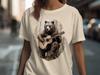 Bear with Guitar T-Shirt, Music Lover T-Shirt, Musical Bear Tee, Acoustic Guitar Art, Forest Animal Tee, Cute Bear Shirt