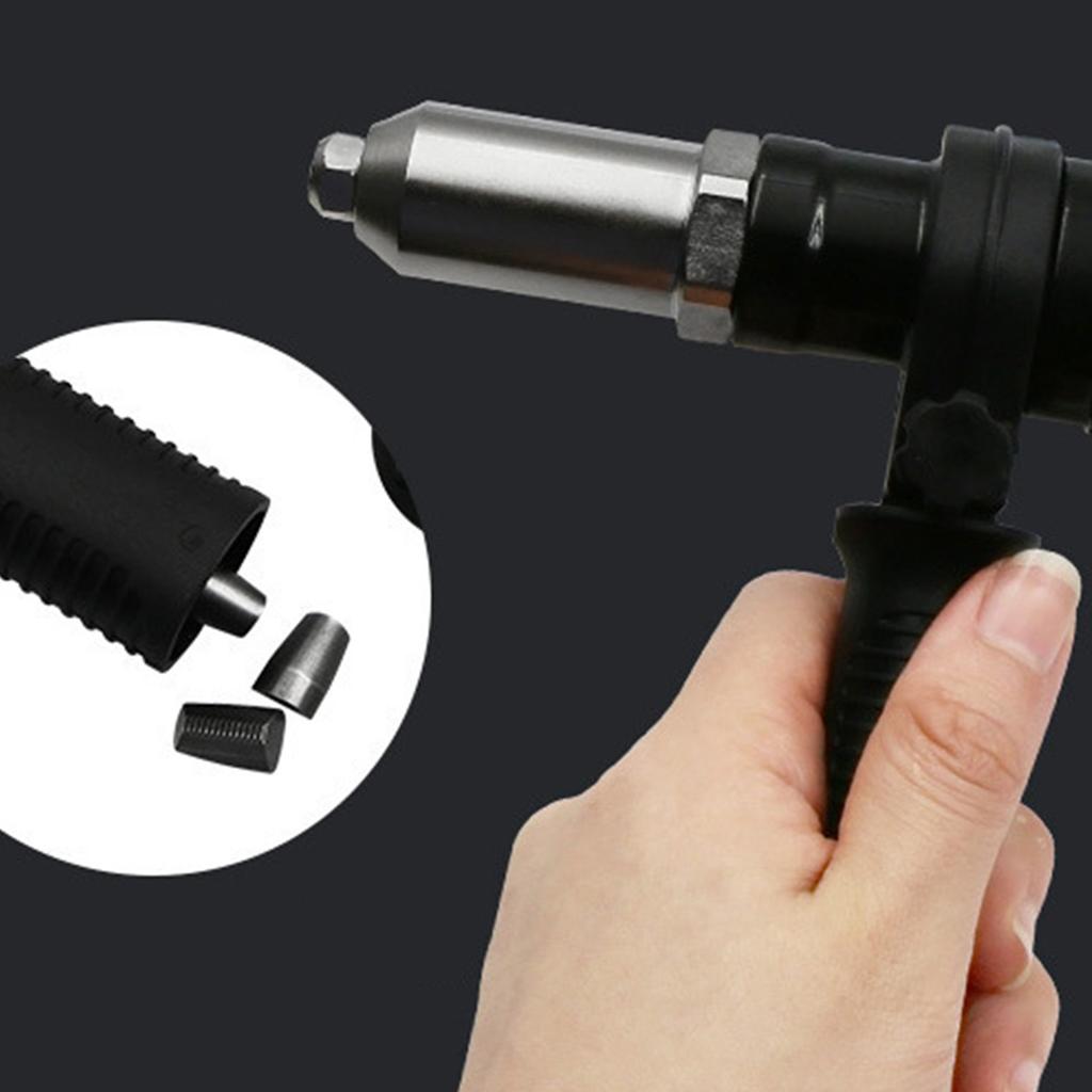 Electric Riveter Adapter Kit Drill Rivet Gun Converter Set Labor Saving Hand Tool Accessories