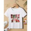 Christmas Day Fashion Christmas Crew 2026 Graphic Print Cute Boy/Girl Tshirt Christmas Festival Short Sleeve Casual Tshirt Tops
