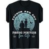 's Father & Son Fishing T-Shirt - 100% Matching Dad & Son Outfit, Fishing Trip Gift, Casual Crew Neck Short Sleeve Shirt with Father-Son Fishing