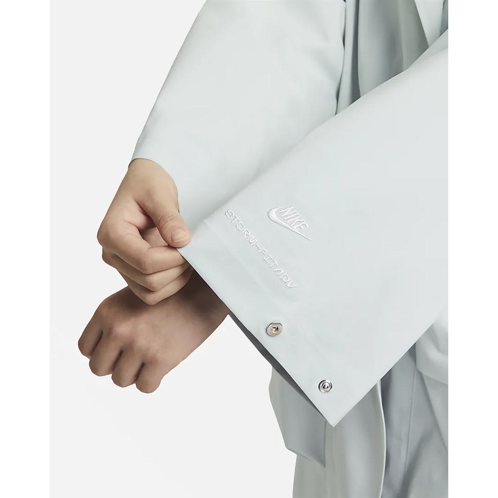 New Nike Trench Coats Women's Light Silver DV8231-034