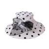 Women Church Hats Wide Brim Sun Derby Hat Organza Fascinators Kentucky Hats for Women Tea Party Wedding Hat