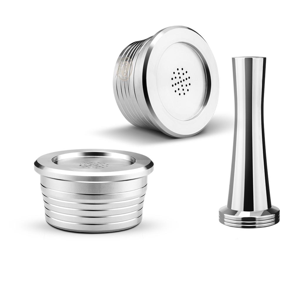 Para Máquina de Café Delta Q NDIQ7323 Cápsula Reutilizável Aço Inoxidável Filtros de Café Recarregáveis Copo Acessórios de Café
