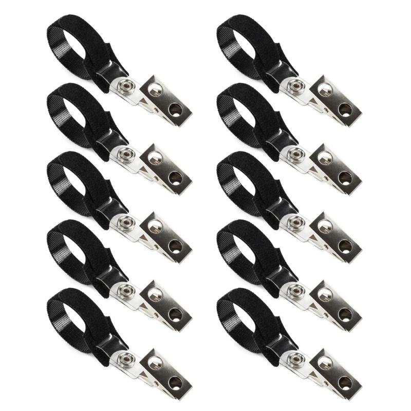 10pcs Heavy Type Plastic Tube Mounting Clip Adjustable Hose Clamps for Exhaust Systems Ducts and Projects